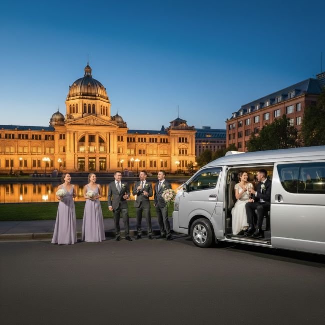 Wedding guests transport Melbourne